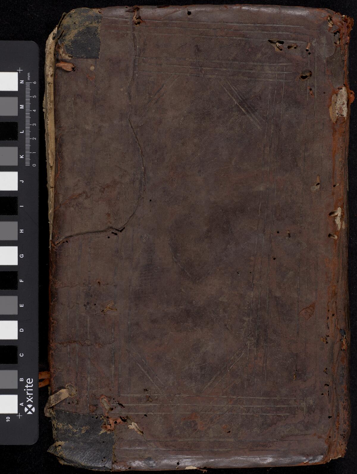 Front board, Gaster Hebrew MS 323 (Trilingual Leviticus–Deuteronomy)