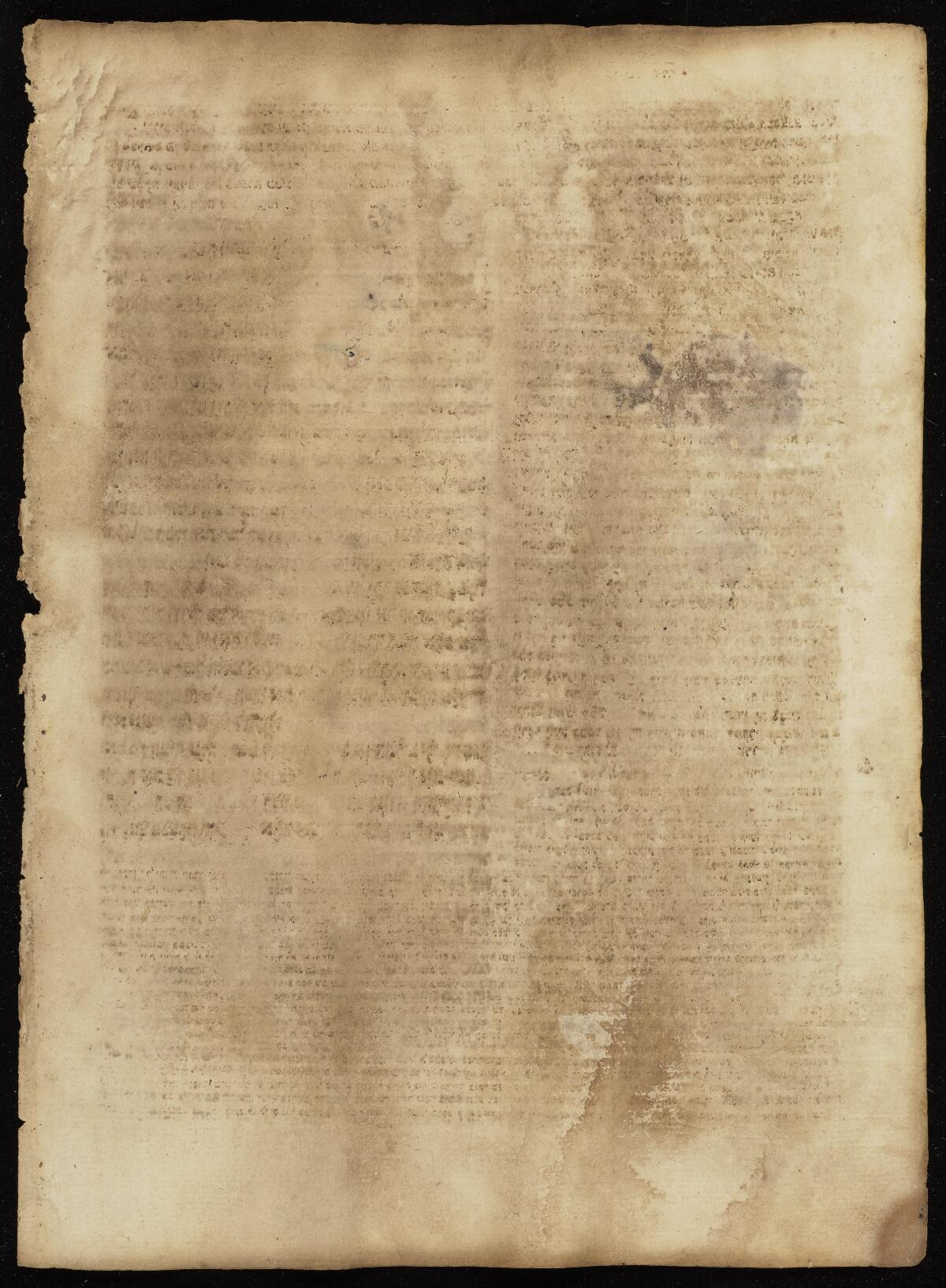 Folio 69b, Gaster Hebrew MS 2033 (Trilingual Pentateuch and Haftarot)