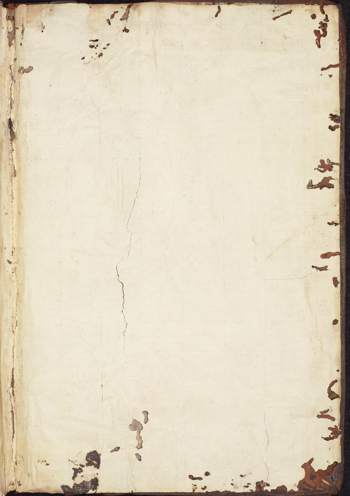 Front paste-down, Gaster Hebrew MS 322 (Trilingual Genesis and Exodus)