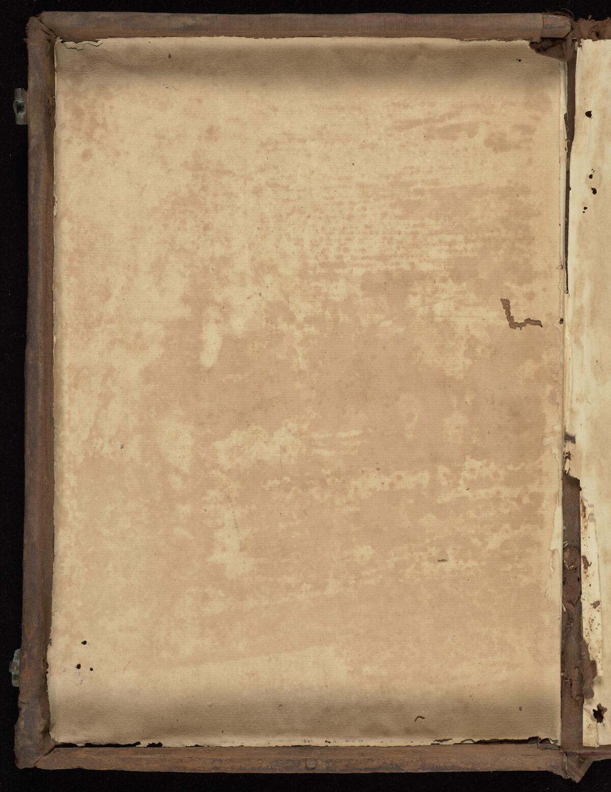 Back paste-down, Gaster Hebrew MS 2033 (Trilingual Pentateuch and Haftarot)