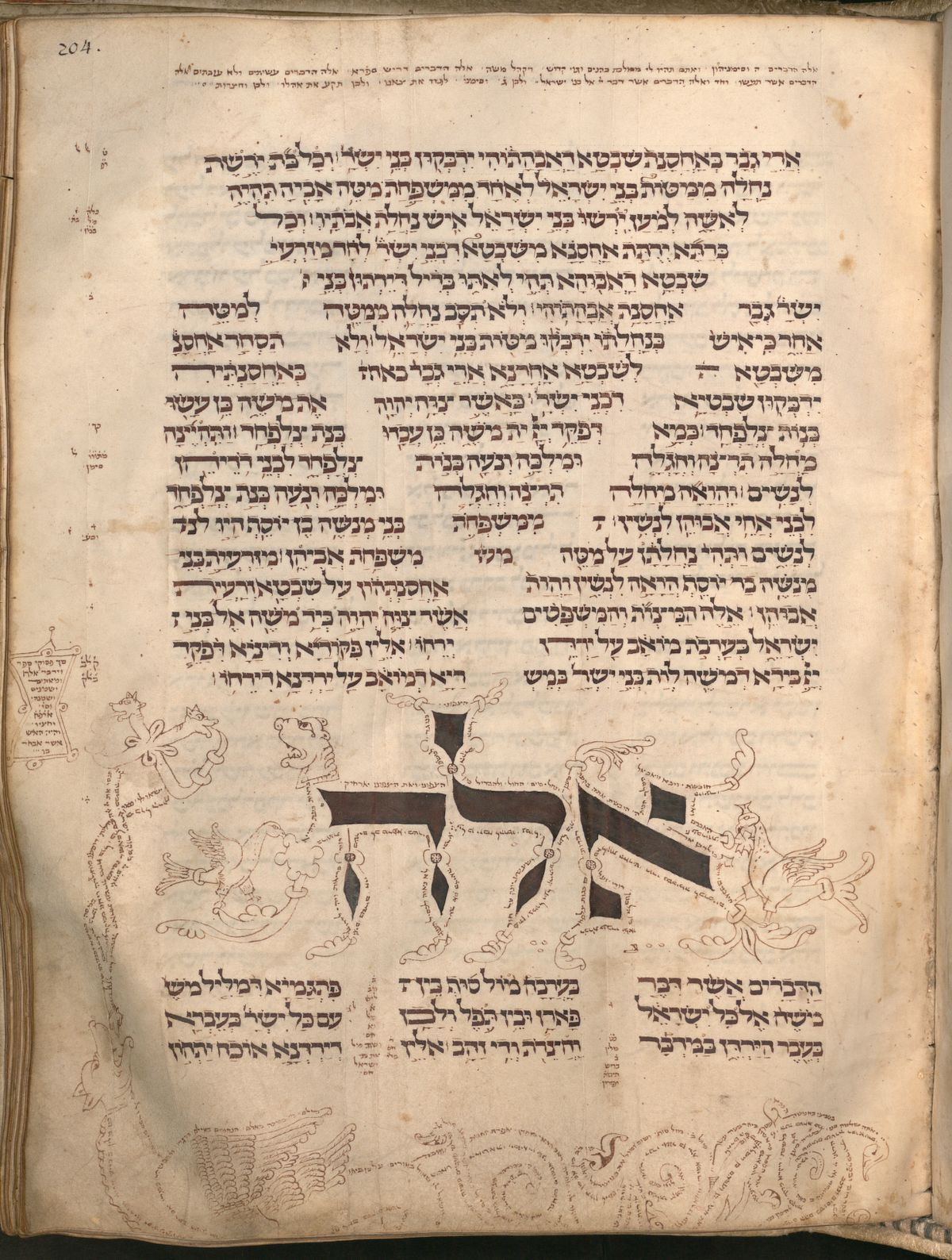 Numbers 36:13 in the Munich Cod. hebr. 2 (Pentateuch, Scrolls, and Haftarot), folio p413