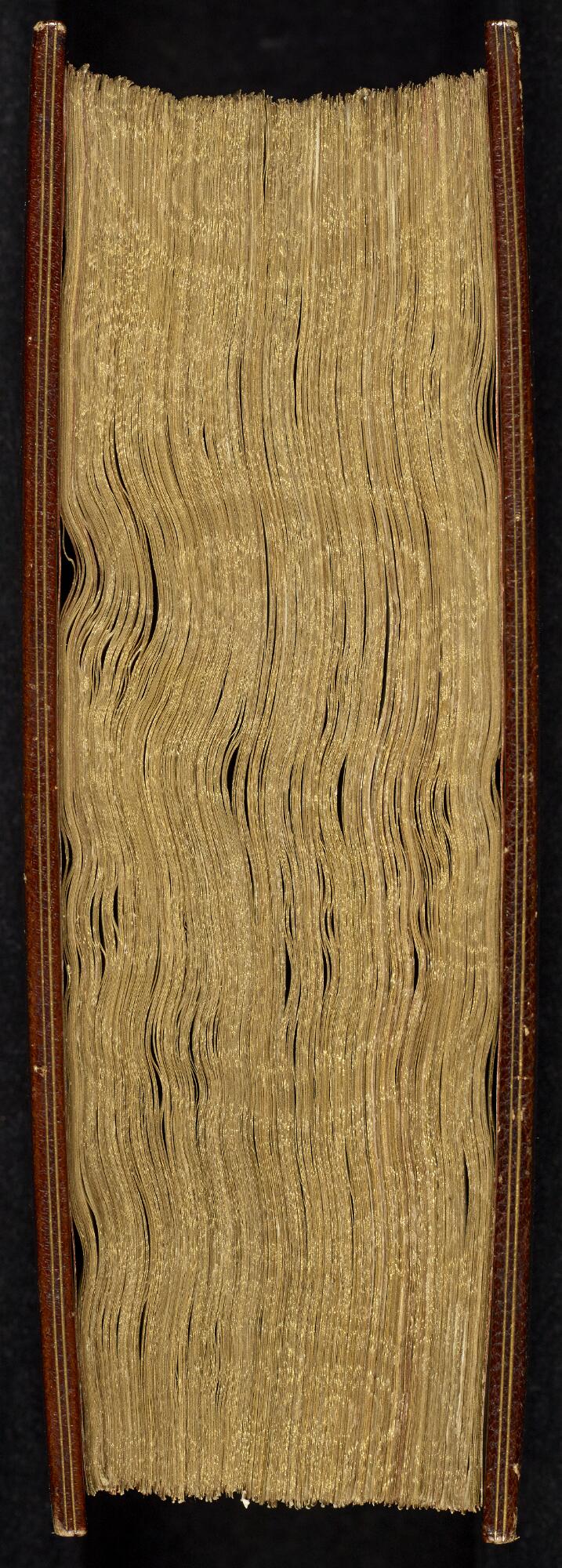 Fore-edge, Manchester Hebrew MS 36 (Masoretic Bible)